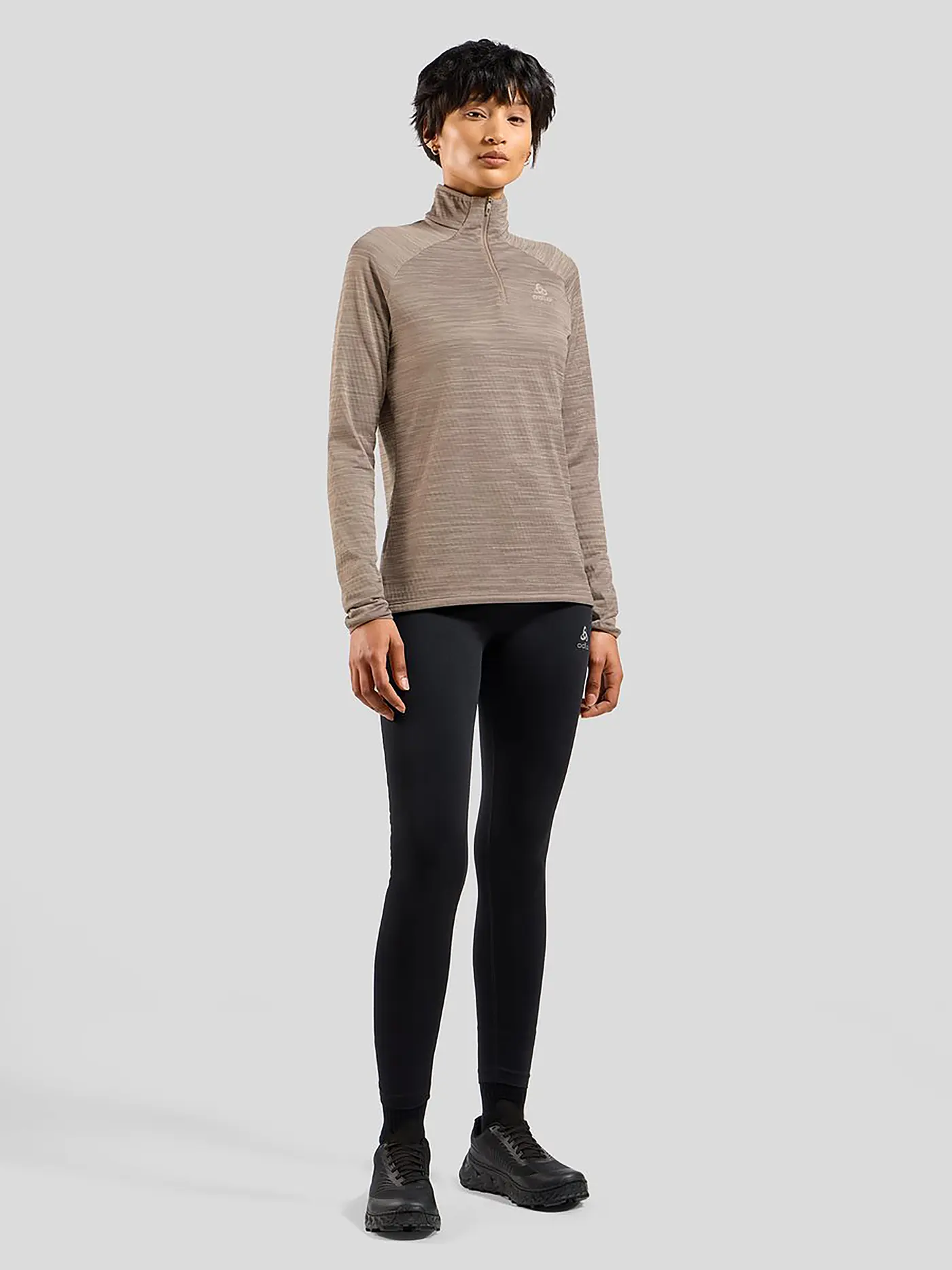 ODLO | Damen Unterzieh Zipshirt Run Easy Mid Layer | 